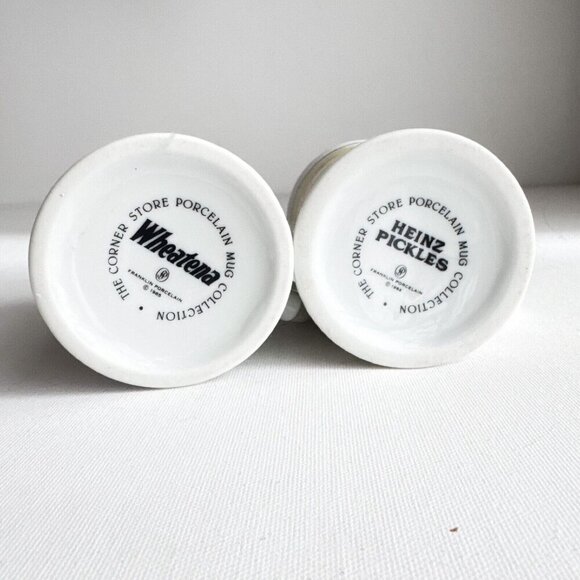 Vintage The Corner Store Mugs Set of 2 Wheatena and Heinz's Sweet Pickles - Picture 11 of 11